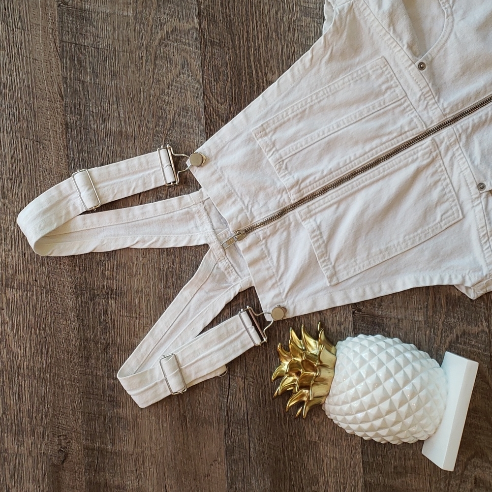 Zara Woman Premium Denim The Dungaree Overalls - Picture 4 of 9